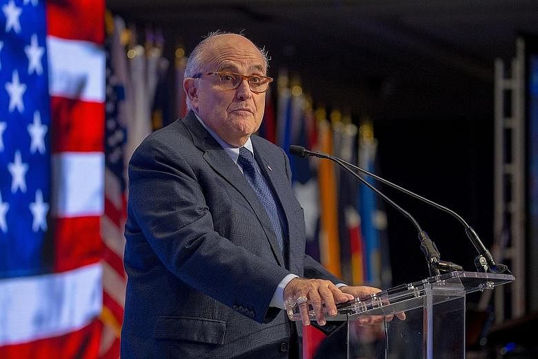 Mr Rudy Giuliani called the US$130,000 paid to porn star Stormy Daniels in 2016 a "nuisance payment".