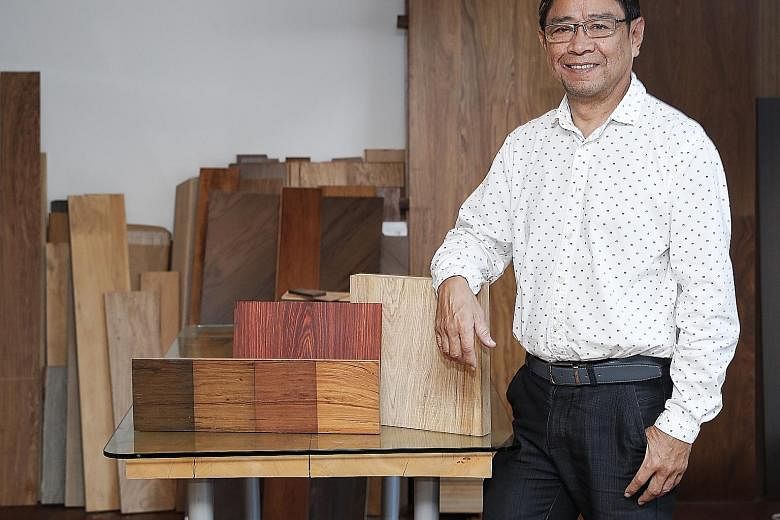 Pacific Forest Products boss Jason Chang said the quality of the company's Onewood is better than that of natural timber, while production cost is on a par. He wants to take Onewood global.