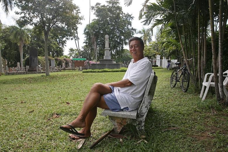 Mr Ng Hua Seng, 63, a retiree who lives near the Japanese Cemetery Park, has been visiting the place for over a decade. He said: "It is very quiet here... People don't disturb you. Plus, it is convenient for me."