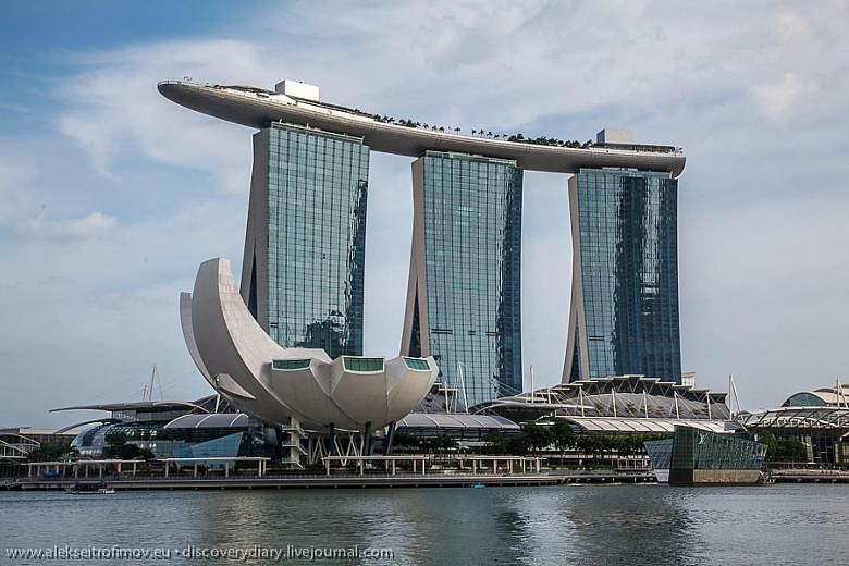 From left: Possible summit locations in Singapore include Shangri-La Hotel, Marina Bay Sands and Sentosa. Shangri-La Hotel, which hosts the annual Shangri-La Dialogue taking place next month, is touted as a top contender.