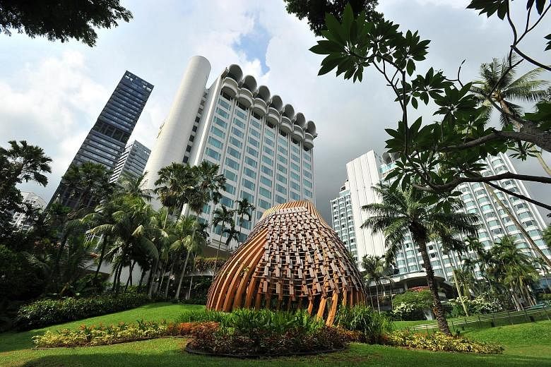 From left: Possible summit locations in Singapore include Shangri-La Hotel, Marina Bay Sands and Sentosa. Shangri-La Hotel, which hosts the annual Shangri-La Dialogue taking place next month, is touted as a top contender.