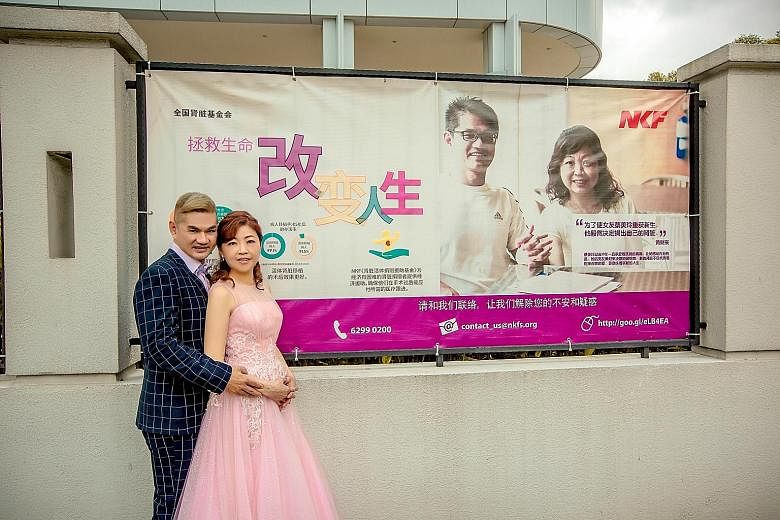The couple got married last weekend, five years after Mr Chua donated one of his kidneys to Ms Chua to save her life. For both, it is their second marriage.