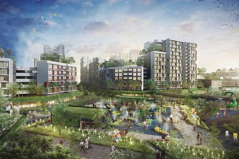First batch of 1,500 HDB flats in new Tengah estate will be launched in ...