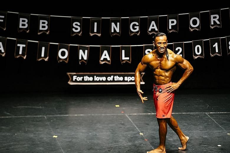 Abdul Ghani, 54, was the oldest competitor at the International Federation of Bodybuilding and Fitness Singapore Nationals.