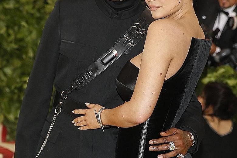 Reality-show star Kylie Jenner with her boyfriend, rapper Travis Scott, at the Met Gala earlier this month.