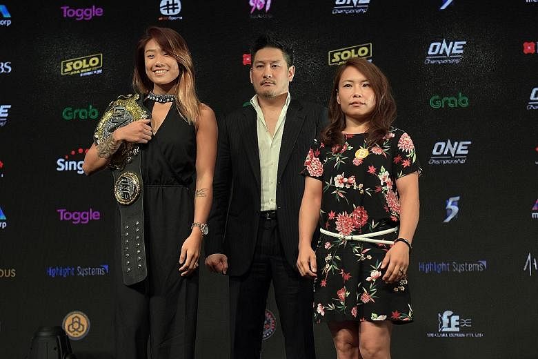 One Championship's reigning atomweight champion Angela Lee will seek to preserve her unbeaten record against Japan's Mei Yamaguchi at the Singapore Indoor Stadium on Friday. Her brother Christian (below) faces Martin Nguyen for the featherweight belt