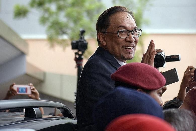 Datuk Seri Anwar Ibrahim, waving to his supporters after leaving hospital yesterday, said he needs time and space to rest with his family and to fulfil overseas teaching and speaking engagements.