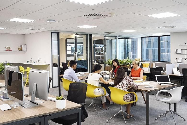 Distrii's co-working space at CDL's Republic Plaza spans 62,000sq ft across six floors. The key feature of this space is Distrii's proprietary enterprise collaboration and productivity tools.