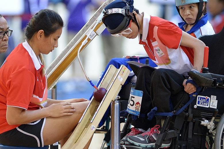 Singaporean Paralympian Toh Sze Ning is thrilled that the Tiger Balm Boccia Open will be held here from May 29 to June 2. She took part in the 2008 edition and has said she will do her best competing in the BC3 class for this year's competition.