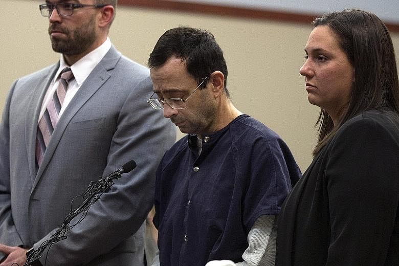 Nassar, a former Olympic gymnastics doctor, is serving an effective life sentence in prison after pleading guilty to assaulting nine girls and women in Michigan, as well as to federal child pornography crimes.