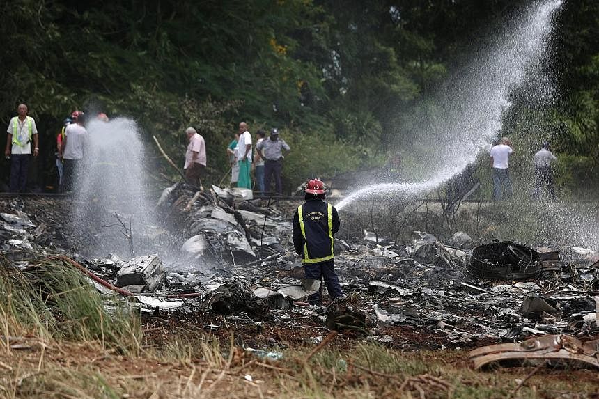 The 40-year-old Boeing 737 plane crashed in Boyeros, around 20km south of Havana, shortly after taking off from Havana's main airport last Friday.