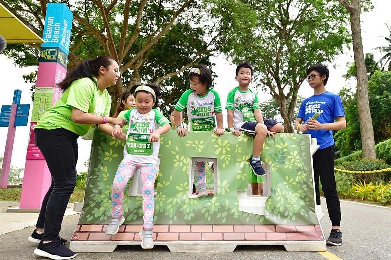 More than 15,000 people woke up bright and early yesterday to take part in the Cold Storage Kids Run, held at Palawan Green Sentosa. Children, together with their families and friends, took part in events across nine categories, including the competi
