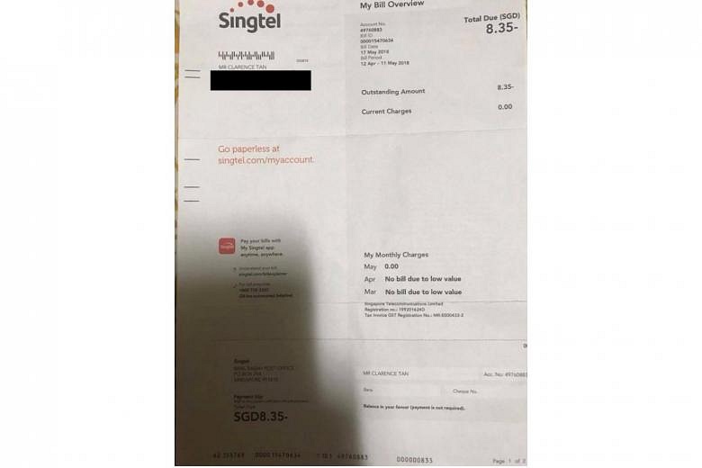 Change Mailing Address Singtel Bill