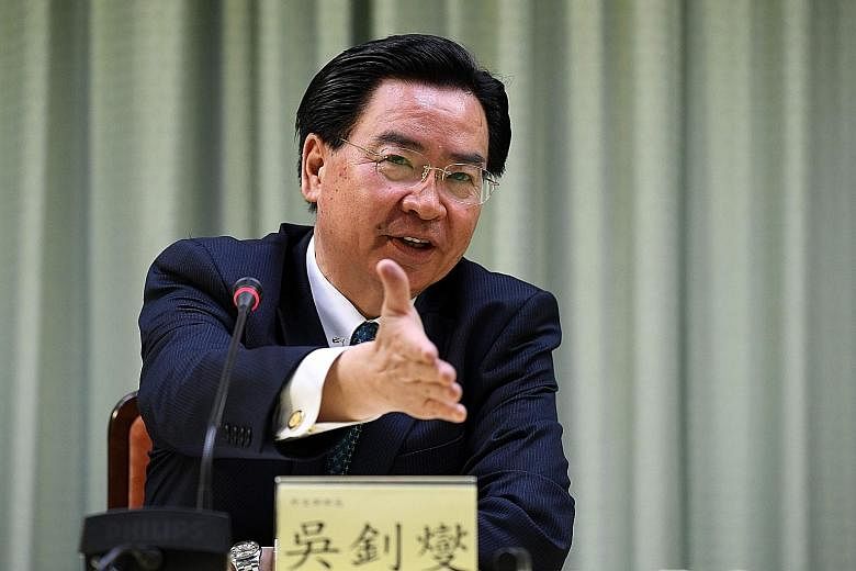 Foreign Minister Joseph Wu said Taiwan cannot compete with China's financial resources in the diplomatic space.