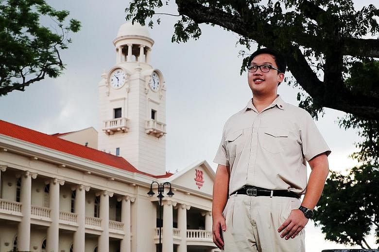 HCI student Thames Teo, from Kuo Chuan Presbyterian Primary, was inspired by a President's Scholar, who was from his alma mater.