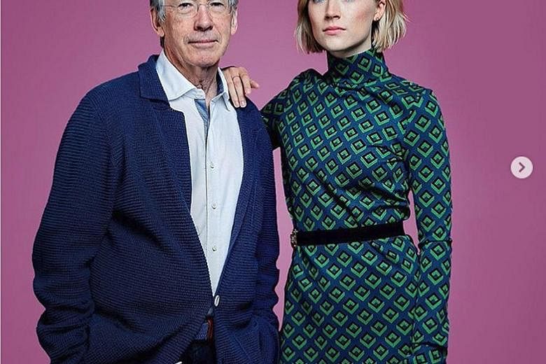 Author Ian McEwan wrote the 2007 novel, On Chesil Beach, for which he also wrote the screenplay for the film of the same name, starring Saoirse Ronan (both left).