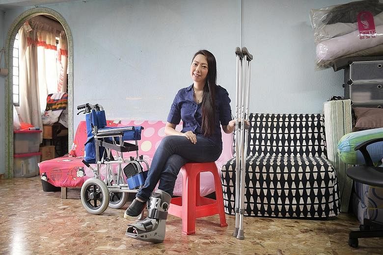 After Ms Carol Ng fractured her right foot, she developed such severe pain that she even had to leave her job. She later learnt that she was suffering from complex regional pain syndrome on her foot. To help manage the pain, her doctor had to treat h