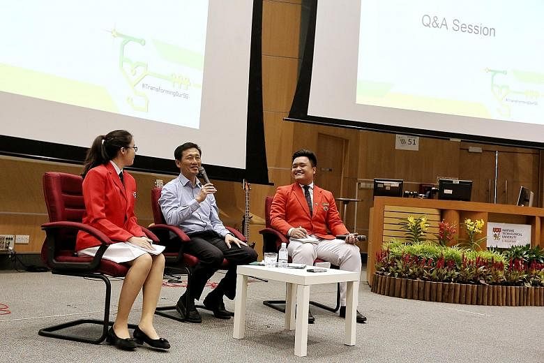 Education Minister Ong Ye Kung at the opening ceremony of the pre-university seminar at Nanyang Technological University.