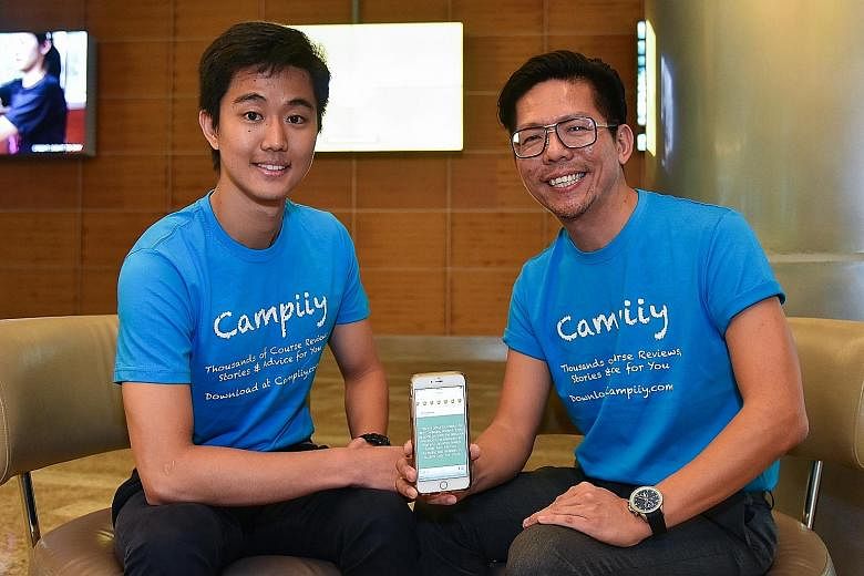 Campiiy CEO Chun Soon Kon and founder Joshua Koh aim to have the social networking app, which for now covers Singapore Management University and National University of Singapore, available to students in other local universities as well as foreign ca