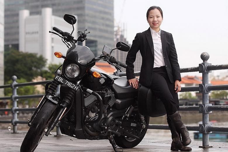 Ms Luo Ling Ling, 34, who rides a Harley-Davidson to work, says she she is not affected by NEA's ban but her friends are. "I couldn't stand by and do nothing," says Ms Luo, who owns four bikes.