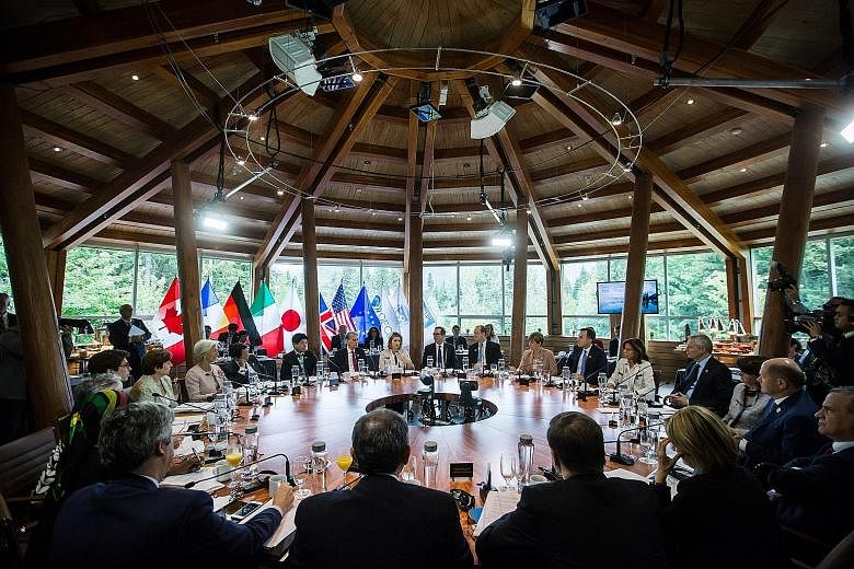 The Group of Seven finance ministers and central bank governors meeting in Canada on Friday was a fraught affair, with six of the seven member states having harsh words for the seventh - the US - over its just imposed tariffs on steel and aluminium i