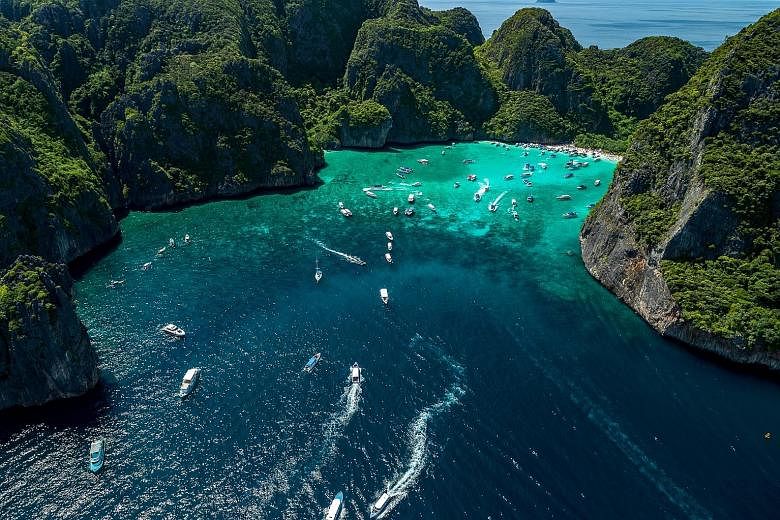 Maya Bay, the world-famous tourist destination that is part of the Phi Phi Islands in the Andaman Sea, will be closed for a much-needed rejuvenation starting this month. When Maya Bay reopens in October, only 2,000 tourists a day will be allowed on i