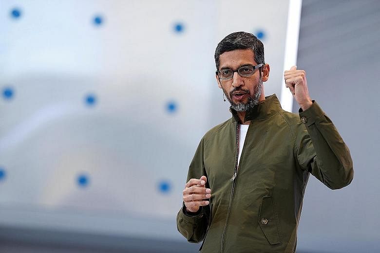 Google CEO Sundar Pichai says the tech giant is using AI "to help people tackle urgent problems".