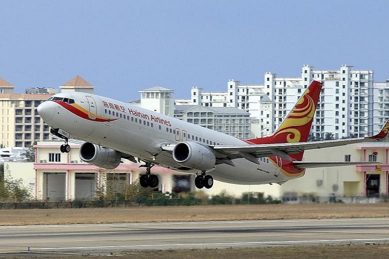 Proceeds from the sale of Hainan Airlines shares will be used to fund plane purchases, aviation training, maintenance and airport business.