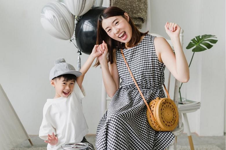 Ms Dawn Wang (her son Laurent turns four next month) got positive feedback after sharing her experience of a miscarriage on Instagram. Ms Jamie Lee, seen here with 14-month-old son Noah, feels that the nature of social media is such that everything i