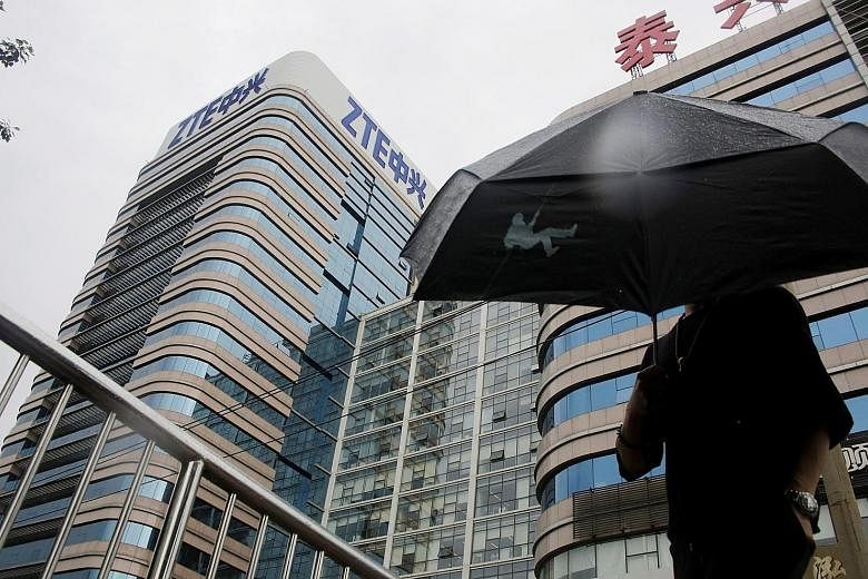 ZTE's Beijing research and development centre in Beijing. The latest developments indicate that China's No. 2 telecom equipment maker is working towards meeting US conditions so that it can resume business with American suppliers.