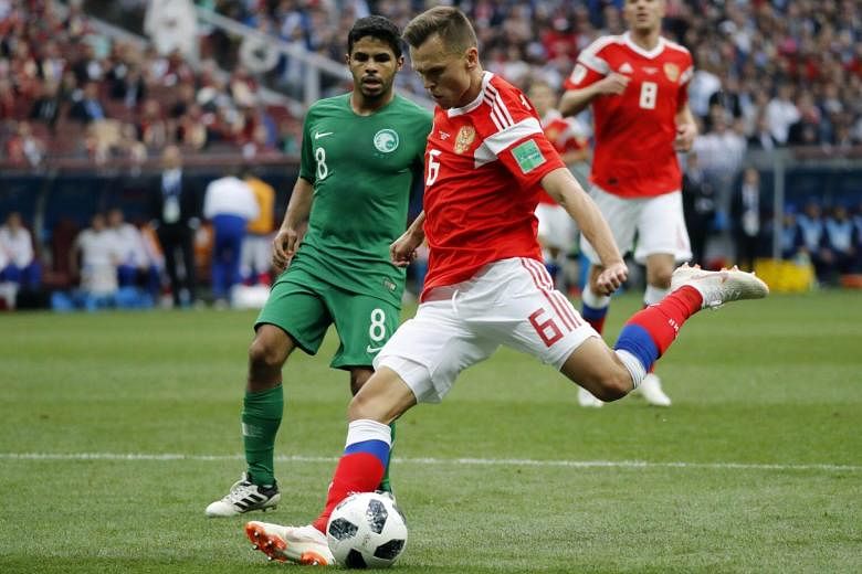 Football A Moment To Cherysh For Russia After Thrashing Saudi Arabia 5 0 In World Cup Opener