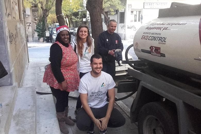 Through the "Desmos Gives Warmth" programme, the organisation supports charities across Greece to remain warm and keep operating during winter by supplying them heating oil. "I Care and Act" is a Desmos programme through which students across Greece 