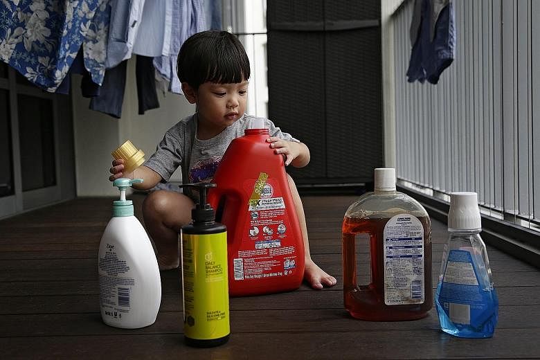 Toddlers swallow household stuff such as shampoo simply because they are "ambulant, curious about their surroundings and have not learnt to discriminate between poisons and edible food", a study found.