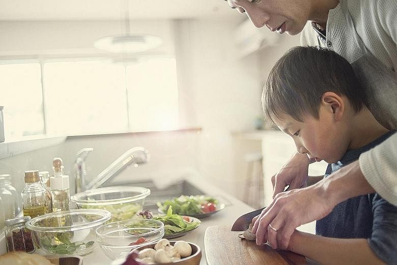 Assess your child's temperament and ability before allowing him to cut a bigger variety of foods with a sharp knife.
