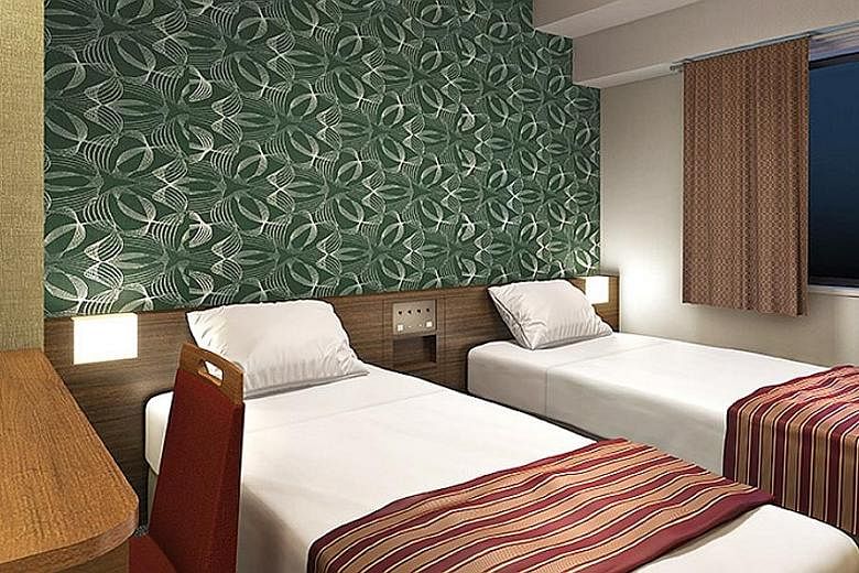 An artist's impression of a room at WBF Honmachi. The acquisition of the hotel will close by January next year.
