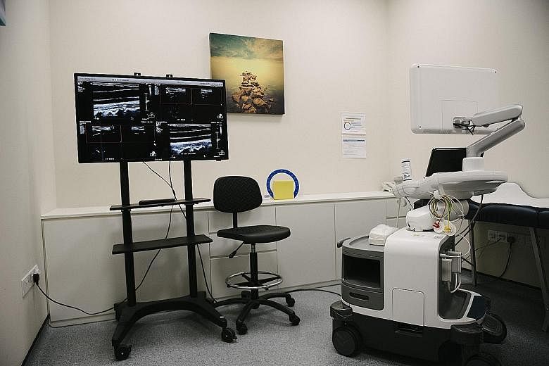 A 3D ultrasound machine used for carotid artery screening. Participants of the Health for Life in Singapore (Helios) study will go through comprehensive health screening, including full brain and body scans.