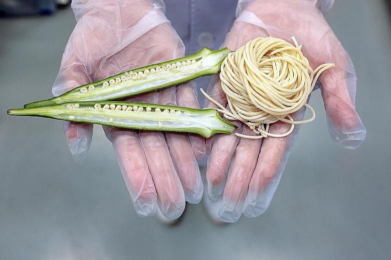 NUS researchers are now using okra seeds to develop rice noodles suitable for diabetic patients.
