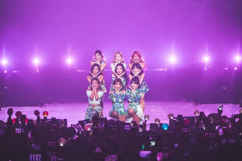 Police Looking Into Video Of Concertgoer Shouting Gang Slogan During K Pop Girl Group Twice S Concert The Straits Times