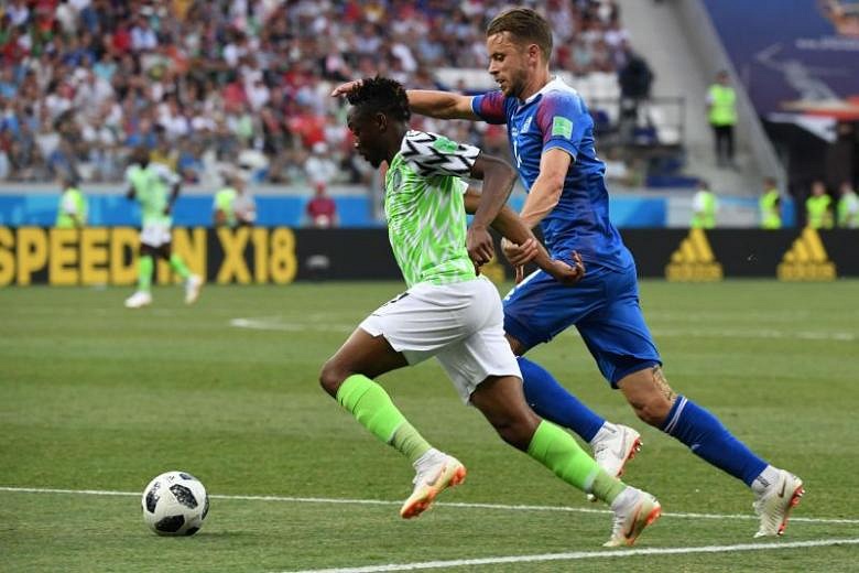 World Cup: Nigeria Reboot With 2-0 Win Over Iceland | The Straits Times