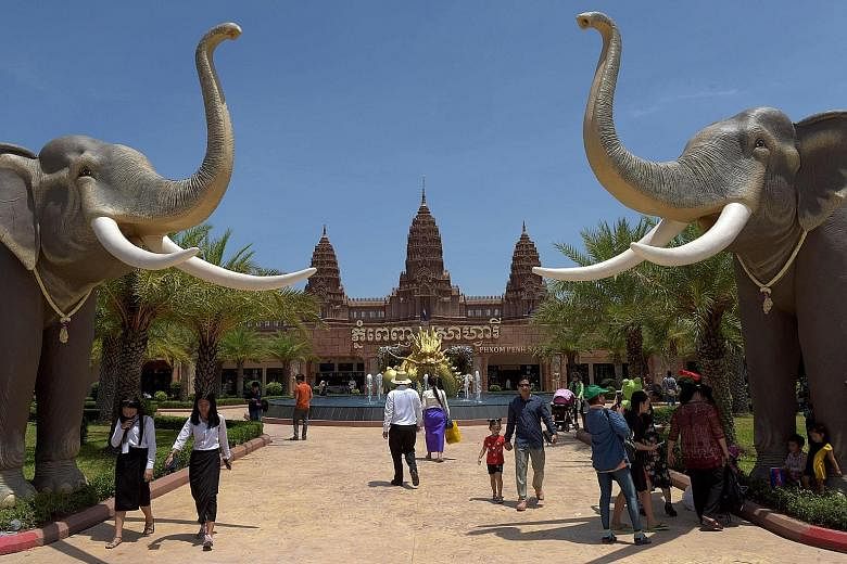 Phnom Penh Safari, the first major zoo in Cambodia's capital, opened to visitors yesterday. 		Prime Minister Hun Sen took a brief break from preparations for next month's elections to attend the inauguration ceremony of the US$9 million (S$12.2 milli