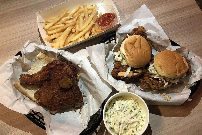 The chicken at Chix Hot Chicken comes with a dusting of New Orleans-inspired "soul spice" and different spiciness levels.