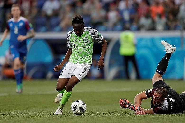 Ahmed Musa scoring his second goal in Nigeria's 2-0 win over Iceland on Friday, which reignited Argentina's chances of qualifying for the next round. Fans of Lionel Messi's team have even dubbed him "Lionel Musa" for keeping their team's hopes alive.
