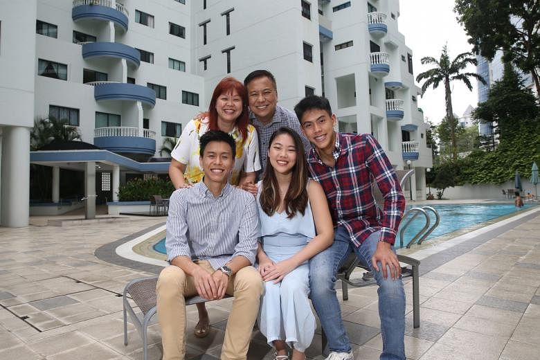 Financial adviser Bernard Lim with his wife Caron and three children – (from left) Isaac, Rachel and Joshua. Much of Mr Lim’s time and resources are spent on his business, Wealth College. Over the next five years, he plans to equip more practitioners to s
