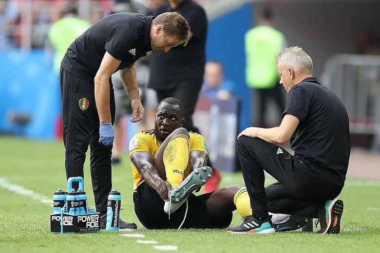 Belgium's Romelu Lukaku preparing to come off against Tunisia on Saturday. The 25-year-old striker might be rested for the final Group G game against England, but he will be a major threat in the round of 16.