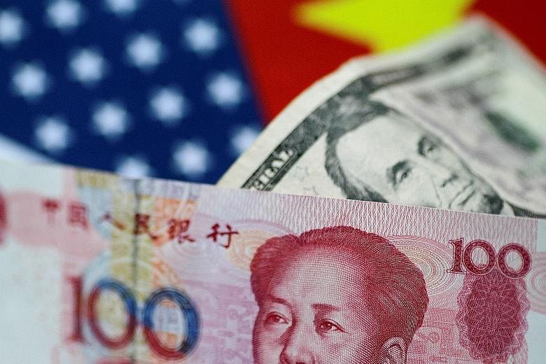 China's yuan fell as much as 0.61 per cent to its lowest against the US dollar in more than 51/2 months, on news of a reported US government plan to curb Chinese investment in US firms involved in "industrially significant technology".