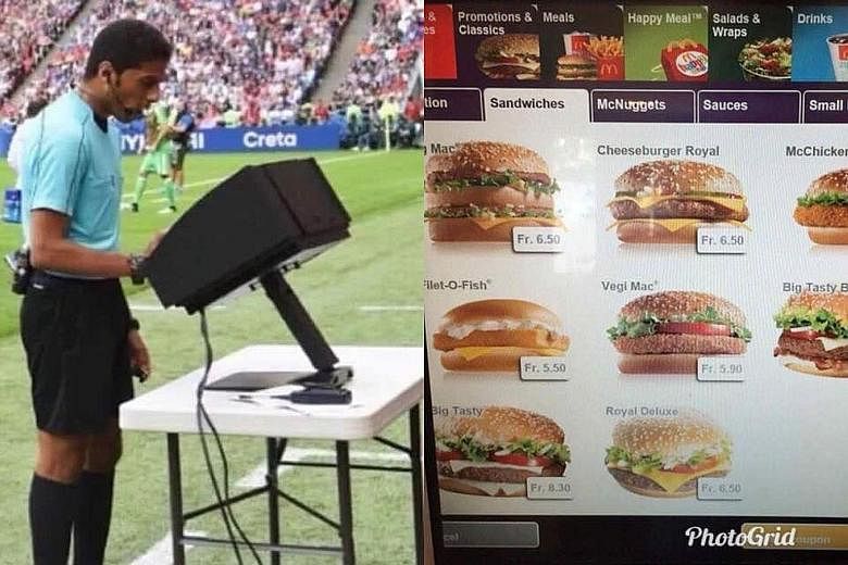 MEME-ORABLE #2 If teams at the World Cup were in a WhatsApp group. CAUGHT ON CAMERA Morocco's midfielder Nordin Amrabat offering his opinion on the VAR after their game against Spain. WATCH: bit.ly/2tFw7tJ MEME-ORABLE #1 If you ever wondered why VAR 