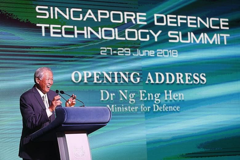 Defence Minister Ng Eng Hen told delegates at the summit yesterday that he hopes Singapore can provide a "safe physical and intellectual haven" for new paths to be forged.
