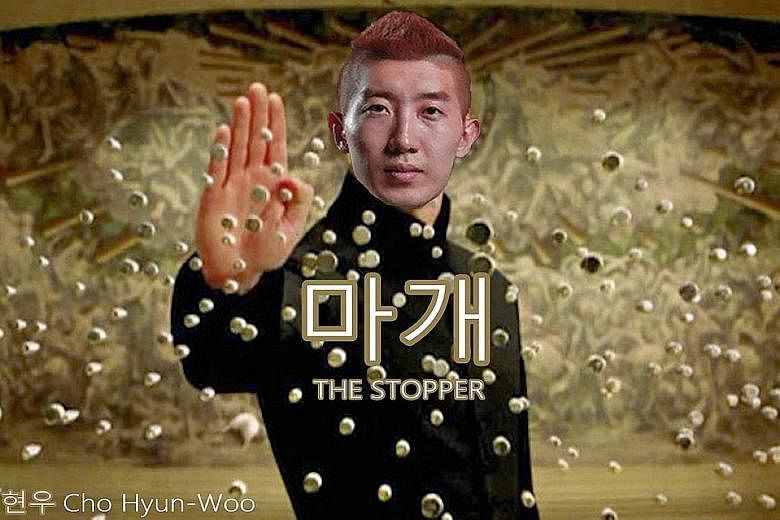 A meme of South Korean goalkeeper Cho Hyun-woo, who made some astounding saves against Germany. The South Korean media yesterday hailed the Korean team's astonishing 2-0 win as the "Miracle of Kazan".
