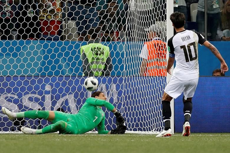 Switzerland goalkeeper Yann Sommer scoring an unfortunate own goal against Costa Rica. Bryan Ruiz's stoppage-time penalty crashed against the bar, only for the ball to hit the custodian and rebound into the net. The Group E decider finished 2-2 on We