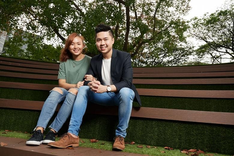 Entrepreneur and self-made millionaire Ong Jun Hao with his girlfriend and business partner, Samantha Lin. Mr Ong is also founder of cryptocurrency consulting company BlockConnectors, and co-founder of Japanese food business-cum-restaurant Kenboru at his 